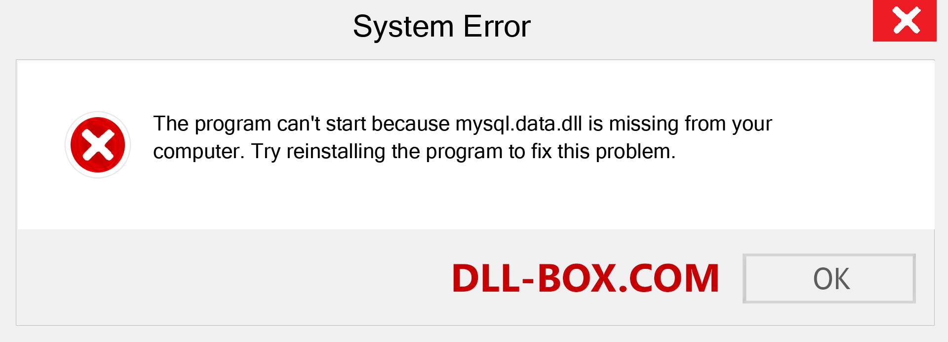  mysql.data.dll file is missing?. Download for Windows 7, 8, 10 - Fix  mysql.data dll Missing Error on Windows, photos, images